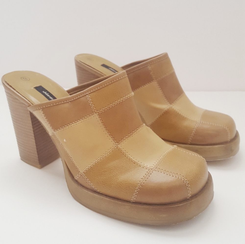 Vintage Xhiliration 1990's Chunky Heel Clog